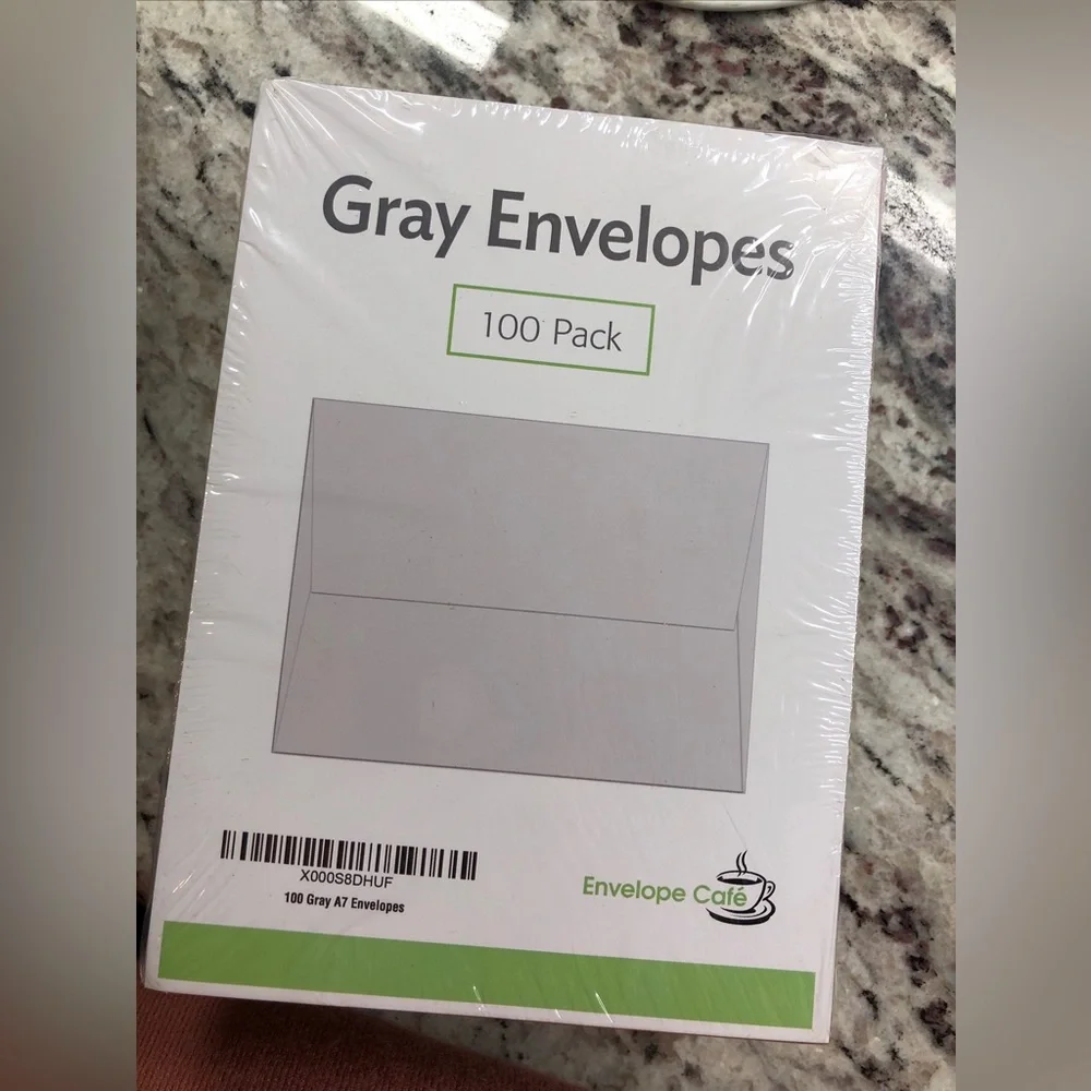 100 pack of Gray A7 envelopes. 5.25x7.25. New - Picture 1 of 1